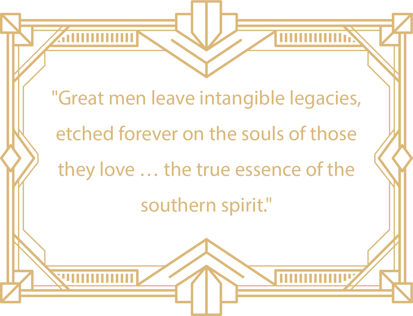 Artdeco frame with quote